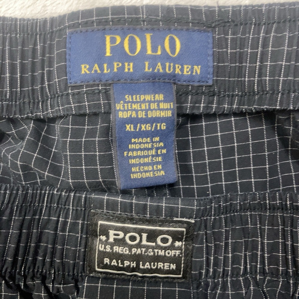 Polo Ralph Lauren Mens Large Plaid Pajama Pants Pockets‎ Lounge Sleepwear Cotton